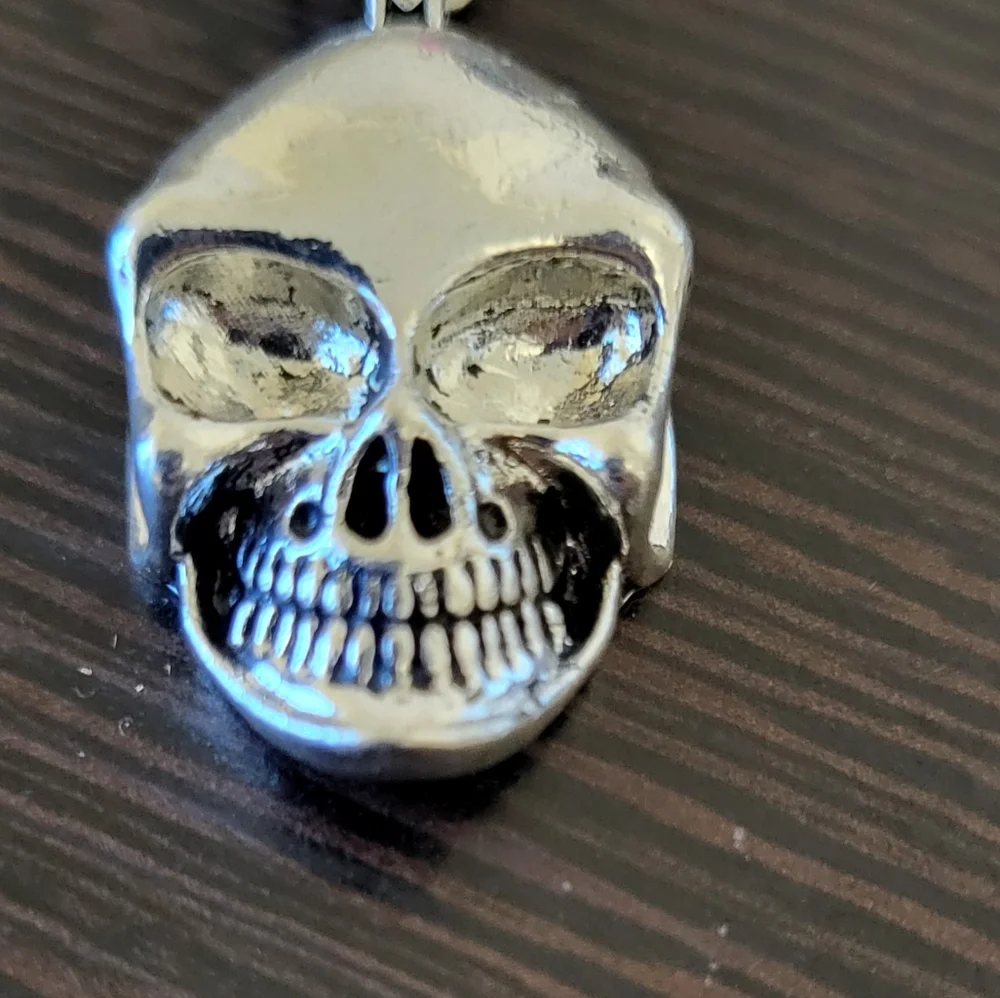 New unisex skull pendant and chain